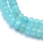 Natural Jade Beads Strands, Dyed, Rondelle