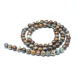 Natural Green African Opal Round Bead Strands