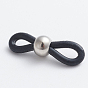 Eyeglass Holders, Glasses Rubber Loop Ends, with 302 Stainless Steel Findings, Long-Lasting Plated