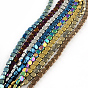 Electroplated Non-magnetic Synthetic Hematite Beads Strands, Square