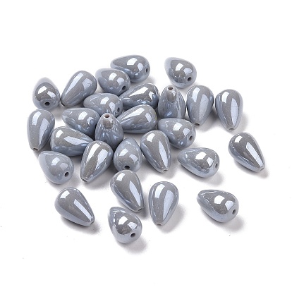 Perles acryliques opaques, larme lisse