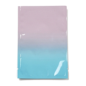 Sacs ouverts en plastique de couleur dégradée, pochette d'emballage épaisse sous vide, rectangle