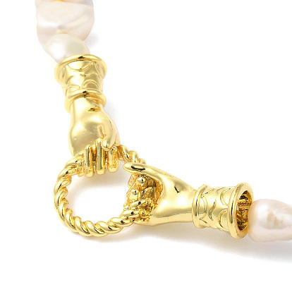 Colliers de pierres précieuses et de perles naturelles mélangées, collier bohème à double main en laiton plaqué or véritable k pour femme, sans cadmium et sans plomb