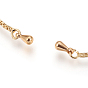 Adjustable Brass Micro Pave Cubic Zirconia Chain Bracelet Making, Slider Bracelets Making, Clear