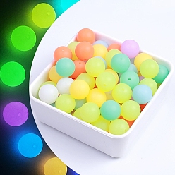 Luminous Food Grade Silicone Beads, Chewing Beads For Teethers, DIY Nursing Necklaces Making, Round