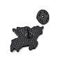 Unicorn Enamel Pin, Electrophoresis Black Plated Alloy Badge for Backpack Clothes