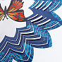 Décoration pendentif en acier inoxydable, carillon éolien, papillon