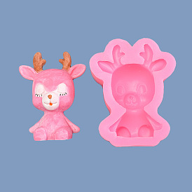 DIY Silicone Candle Molds, for Scented Candle Making, Deer Shape