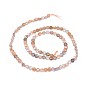 Natural Multi-Moonstone Beads Strands, Faceted, Flat Round