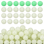 PandaHall Elite 150Pcs Synthetic Luminous Stone Beads Strands, Round