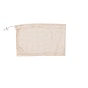 Pochettes de rangement rectangulaires en coton, sacs à cordon avec extrémités de cordon en plastique
