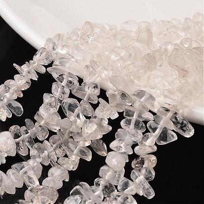 Puce quartz naturel brins cristal de perles