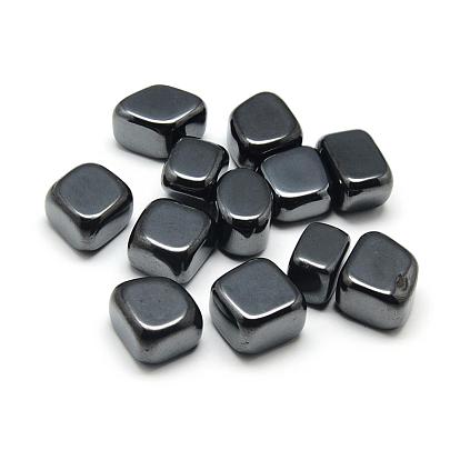 Synthetic Magnetic Hematite Beads, Tumbled Stone, No Hole/Undrilled, Nuggets
