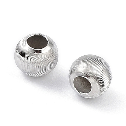 925 Sterling Silver Beads, Textured, Rondelle