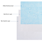 Kit de tissu non tissé 3 couche pour couvre-bouche bricolage, imperméable, couche intermédiaire couche de tissu filtrant soufflé par fusion, doux et respirant, blanc et bleu
