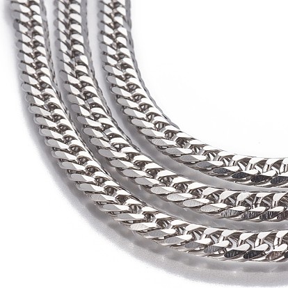 304 Stainless Steel Cuban Link Chains,Unwelded