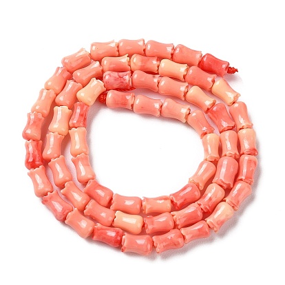 Synthetic Shell Dyed Beads Strands, Flower