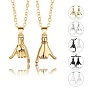2 шт. 2 комплект парных ожерелий в стиле, подвески из сплава в форме жеста руки ожерелья на день святого валентина