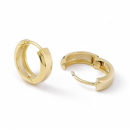 Brass Hinged Hoop Earrings for Women, Cadmium Free & Lead Free, Long-Lasting Plated