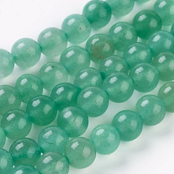 Natürlichen grünen Aventurin Perlen Stränge, Runde