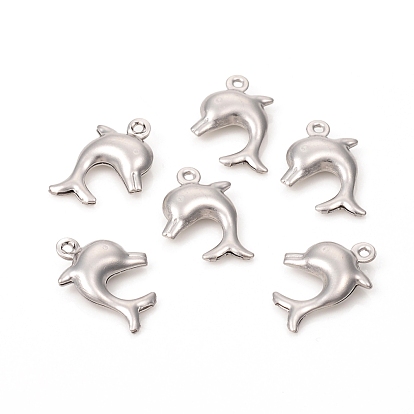 304 Stainless Steel Charms, Dolphin