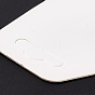 Tarjetas de exhibición de collar de cartón en blanco