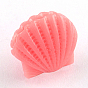 Окрашенная коралловых бусин синтетические, оболочка, 14~15x16x8 мм, отверстие : 1.5 мм