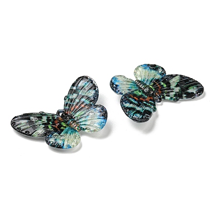 Colgantes de acrílico opacos, colorido, mariposa