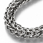 Men's Alloy Wheat Chain Bracelets, with Lobster Claw Clasps, Dragon