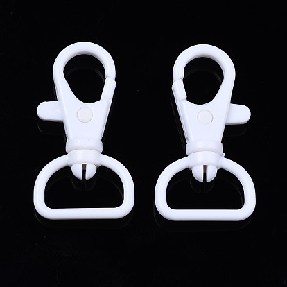 Opaque ABS Plastic Swivel D Rings Lobster Claw Clasps