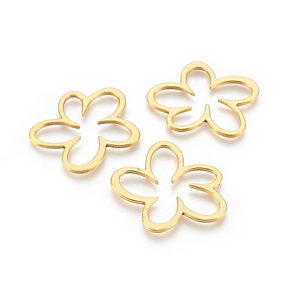 Tibetan Style Alloy Linking Rings, Flower, Lead Free and Cadmium Free