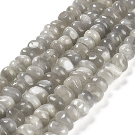 Natural Grey Moonstone Beads Strands, Nuggets, Tumbled Stone