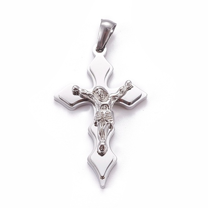 Easter Theme 304 Stainless Steel Pendants, For Easter, Crucifix Cross