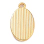 Golden Alloy Enamel Pendants, Long-Lasting Plated, Our Lady of the Miraculous Medal, Oval