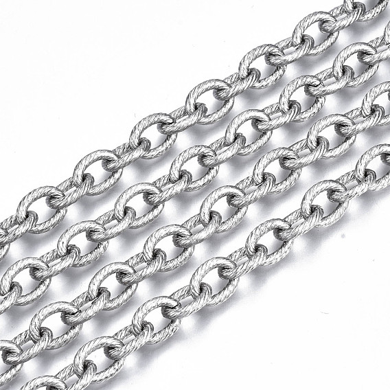 304 cadenas de eslabones de acero inoxidable, con carrete, sin soldar, sin níquel, oval
