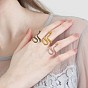 6 juego de anillos de serpiente, anillos abiertos ajustables, anillos de nudillos de serpiente vintage, retro reptil animal anillos de dedo joyería para mujeres hombres