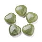 Natural Lemon Jade Heart Love Stone, Pocket Palm Stone for Reiki Balancing