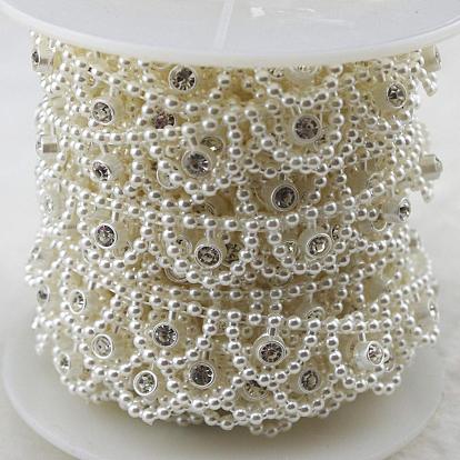 ABS plastique imitation perle garniture perlée