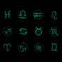 Porte-clés en alliage lumineux douze constellations, porte-clés pendentif demi-rond/dôme verre temps gemme