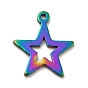 201 Stainless Steel Pendants, Star Charms