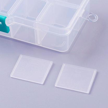 Пластиковый ящик для хранения органайзера, регулируемые делители коробки, прямоугольные
