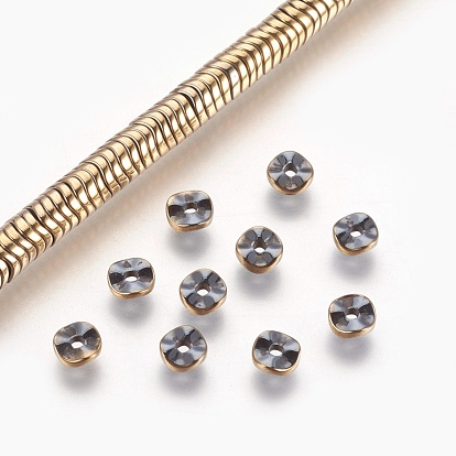 Electroplated Non-magnetic Synthetic Hematite Bead Strand, Twist Square, Frosted