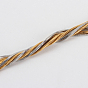 Placage sous vide 304 fabrication de collier de chaîne de serpent en acier inoxydable, avec fermoir pince de homard, 17.7 pouces (450 mm)