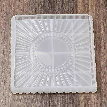 Square/Heart/Polygon DIY Jewelry Plate Storage Silicone Molds, Resin Casting Molds, for UV Resin, Epoxy Resin Craft Making