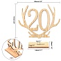 Wood Table Numbers Cards, for Wedding, Restaurant, Birthday Party Decorations, Antler with Number 1~20