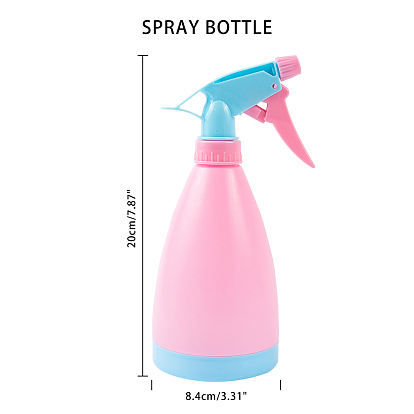 Empty Plastic Spray Bottles with Adjustable Nozzle, Refillable Bottles, for Cleaning Gardening Plant