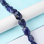 Natural Sodalite Beads Strands, Faceted, Nuggets