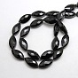 Crystal Glass Horse Eye Beads Strands, Faceted, 25x12x8mm, Hole: 1mm,  about 30pcs/strand, 29.5 inch 