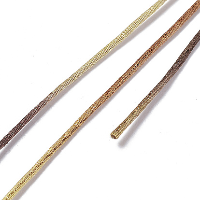 Cordón de hilo de nailon teñido en segmento, cordón de satén de cola de rata, para la fabricación de la joyería diy, nudo chino