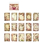 30 feuilles 15 styles timbre thème floral scrapbook blocs de papier livre, pour scrapbook album bricolage, carte de voeux, papier de fond, agenda décoratif